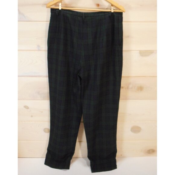 Pendelton Women's size 14 Plaid Pants 100% Virgin Wool Career Church Fully Lined - Picture 4 of 14